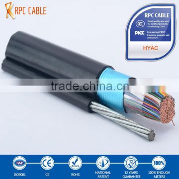 comunication cable jelly filled with petroleum cream HYAT with solid copper cable