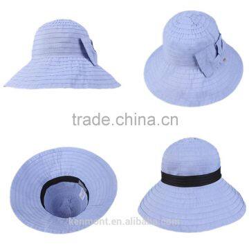Ladies Fashion Summer Beach Printed Sombrero Big Brim Straw Hats photo-5