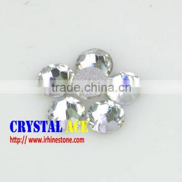 Good market product Rose xilion cut 14 facets rhinestones non hot-fix strass