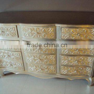 Antique golden living room cabinet XD1809