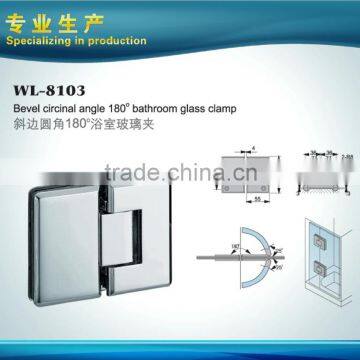 Bevel Circinal Angle 180 Degrees Glass Door Clamp/Hinge