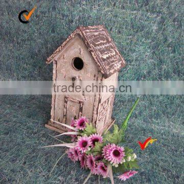 Rustic antique decorative wooden birdhouse