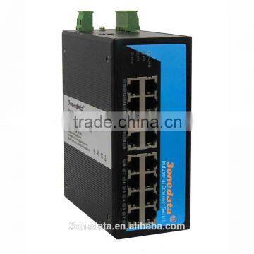 16 ports Full Gigabit Industrial Ethernet Switch