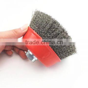 4"Steel Wire Cup Brush,small wire brush,round wire brush