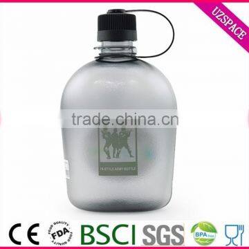 Eco Friendly plastic custom bpa free bottle army style