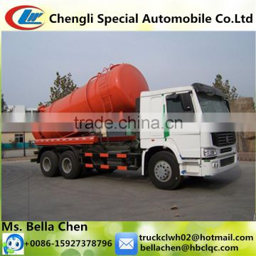 New condition type HOWO vacuum sewage suction truck