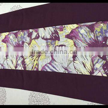 hotel linen yarn-dyed table runner decoration/new design table runner for round table