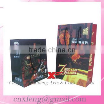 2015 Customized bottle paper red wine bag