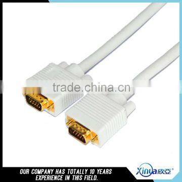 Xinya hot selling new fashion black VGA cable Support 1280*960,1600*900,1600*1200