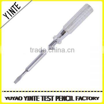 China Manufacture Ordinary test pen /screwdriver voltage tester with long-life neon light                        
                                                Quality Choice