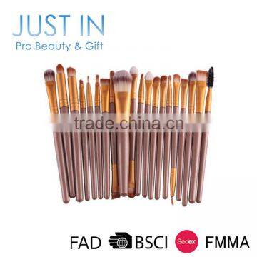 20Pcs/Set Golden Color Professional Use Or Home Use Makeup Brush Set