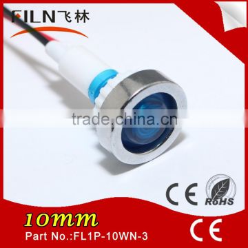 High Brighting 10MM Plastic12v blue Led 110v pilot light With 20cm wire