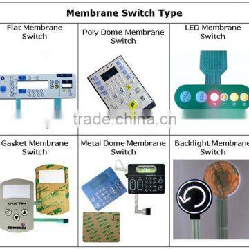 Competitive Price Flat PC Membrane Switch Panel for Home Appliance