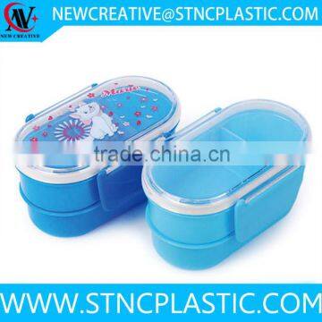 Reusable oval Japan Airtight Nesting Food Storage Boxes Set with lock