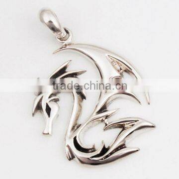 Yiwu Professional Dragon Design 925 Italian Silver Pendant For Unisex