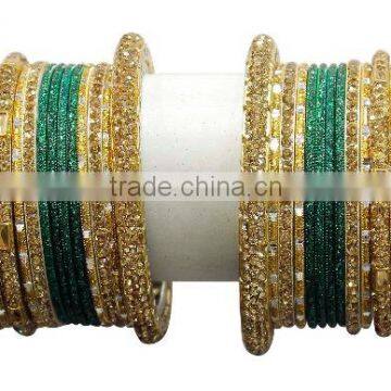 Indian Gorgeous Indian Party Wear Wedding Multi Color Bangle For Girls & Women photo-3