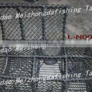 black galvanized and pastic coated frame lobster trap pot