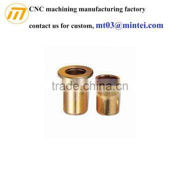 custom precision CNC machining brass bushing