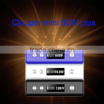 Factory Price Smart Auto TC Box Mod Cloupor mini Plus 50w on china alibaba