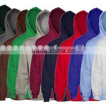 Custom made Men's Pullover Plain Color Fleece Hoody