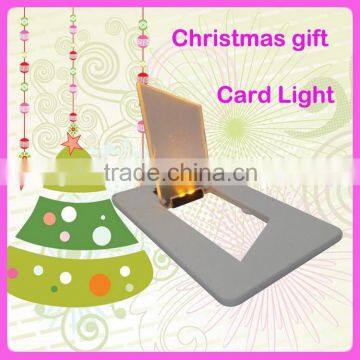 Christmas gift pocket card LED light