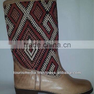 handmade moroccan kilim boots size 40 - ref01nov2