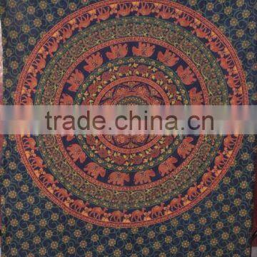 Indian Mandala Tapestry Cotton Bedding Peacock Wall Hanging Hippie Tapestries