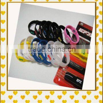 rainbow design promotion funny silicone wristband