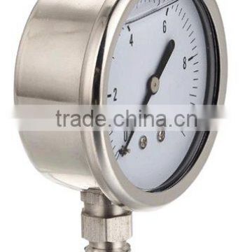 All stainless steel liquid filled bourdon tube gauge manufacturer