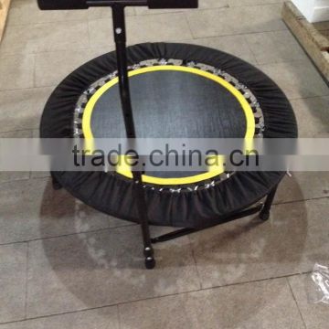 2015 hot sale mini Fitness Trampoline with handle bar