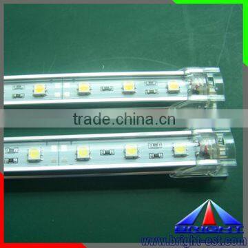 SMD 5050 aluminum led bar with dc connector/24v rigid led bar