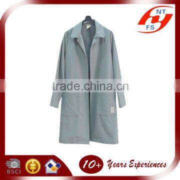 China manufacturer custom fashionable spring autumn long windbreaker coat jacket