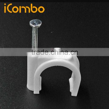 22mm wire holder for wall cable tie mounts nail clips cable loop clamp