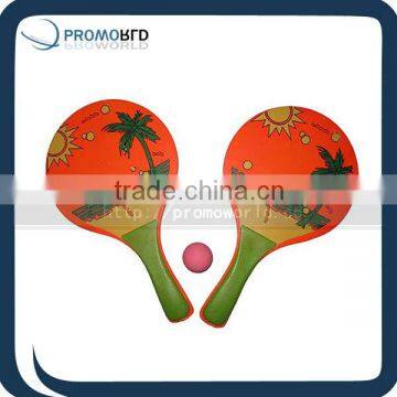 colorful beach tennis racketbeach racket with full printingpaddle racket 2014 new design