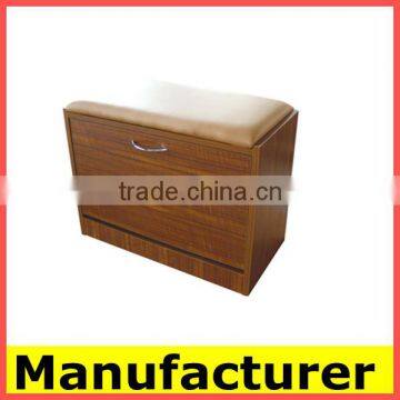 One door shoe cabinet with PU seat