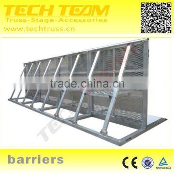 Aluminum Folding Barriers With Gate A-BAR02 Use Road Or Concert Crowd Control Barrier