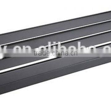 All black bathroom towel shelf wall mounted towel rack hanger holder