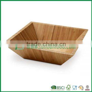 square bamboo salad bowl custom size