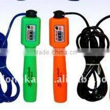 Hot sale samll plastic jump rope with skipping counter pedometer