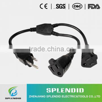 AC Power Outlet Splitter Cable