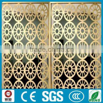 Modern aluminum laser cut room divider