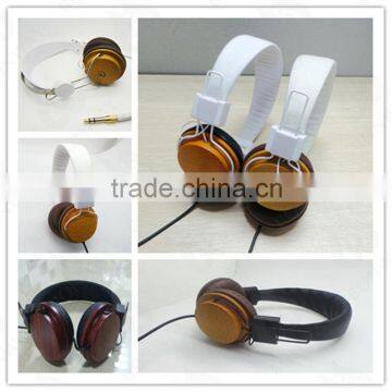 Over Head Wooden Headset for Computer photo-5
