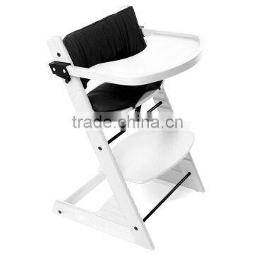 Wooden High chair with EXTRA LARGE Food Tray