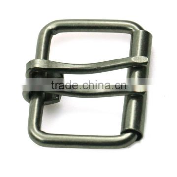 Heavy duty Eco-friendly 45mm antique-silver metal double pin buckle for webbing strap