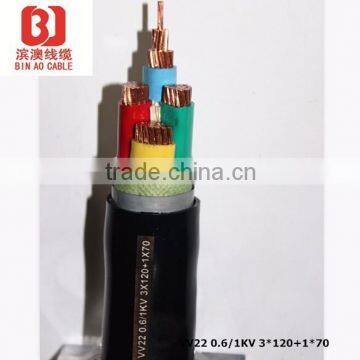 Copper Conductor XLPE Insulated PVC Sheath Steel Tape Armoured LV MVunderground Armoured Power Cables photo-2