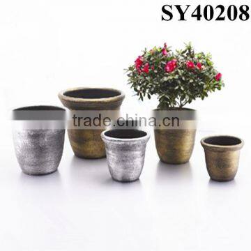 Small Painting Coloured Plastic Planter Pot