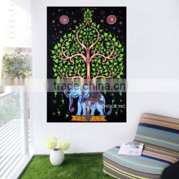 Tree of Life Elephant Mandala Tapestry