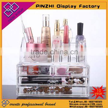 Clear Acrylic Makeup Organizer Storage case/Acrylic organizer drawers/Cosmetic Organizer Jewelry storage acrylic cabinet box