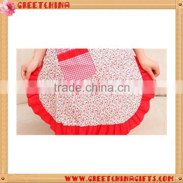 Floral Printing Ladies Apron Designs Promotional Kitchen Apron