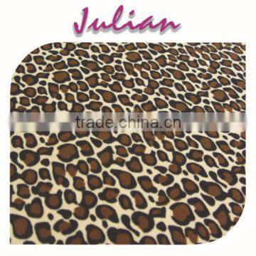 coffee apricot polyester leopard print milk fiber Spandex digital print lycra silk fabric